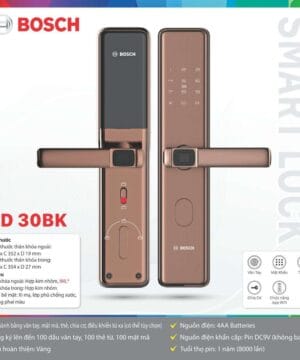 Khóa vân tay Bosch ID 30BK chính hãng