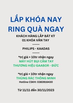 Lắp khóa ngay - rinh quà liền tay 11 Lắp Khóa Ngay - Rinh Quà Liền Tay