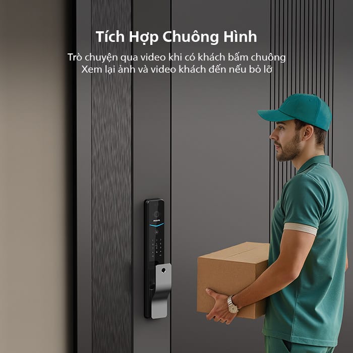 Khóa vân tay philips ddl720-mpv 3 Khóa Cửa Vân Tay An Toàn Philips 720
